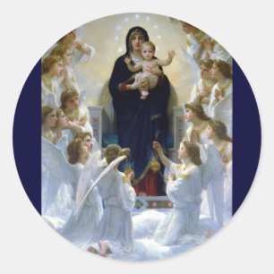 Adesivo Nuvens da religião cristã angels madona