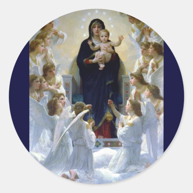 Adesivo Nuvens de religião cristã angels madona baby (Frente)