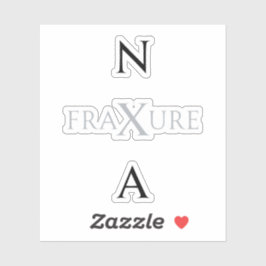 Adesivo NXA : Merchandising do Estado FraXure álbum K-Pop 