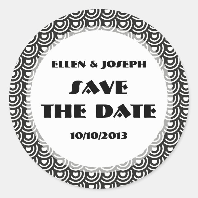 Adesivo NY Art Deco Metropolitano Moderno Preto e Branco (Frente)