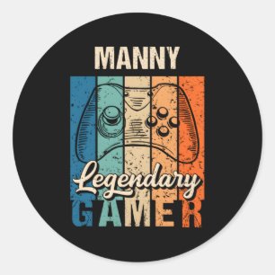 Adesivo Ny Name Personalizado Gamer Legendário