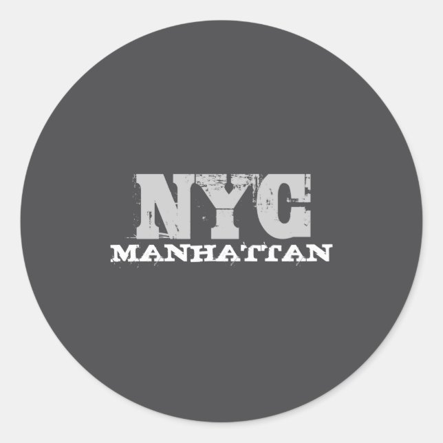 Adesivo Nyc Manhattan Creative New York City Template _1  (Frente)