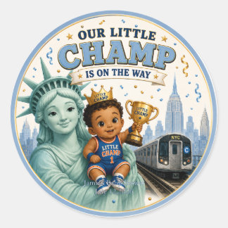 ADESIVO NYC MENINO BEBÊ PEQUENO CAMPEÃO BEBÊ