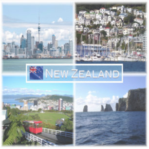 Adesivo NZ Auckland Skyline - Wellington panorama -