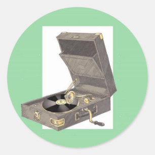 Adesivo o 1920 enrola acima Gramaphone