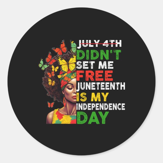 Adesivo O 4º não me libertou. (Frente)