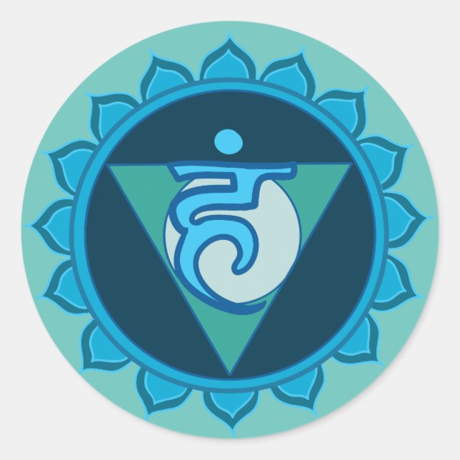 Adesivo O 5 primário Chakra Yoga Sticker (Frente)