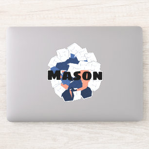 Adesivo O abstrato cuba o nome feito sob encomenda