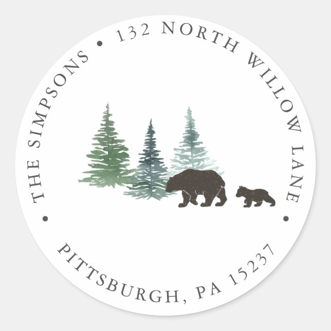 Adesivo O Adventure inicia o endereço de devolução do Chá  (Frente)