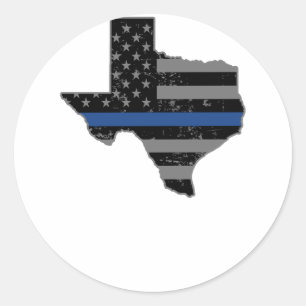 Adesivo O agente da polícia de Texas dilui Blue Line