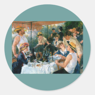 Adesivo O almoço de Renoir do partido do barco (1881)