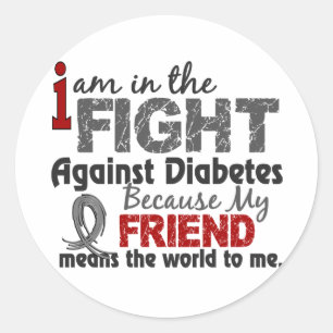 Adesivo O amigo significa-me o mundo diabetes
