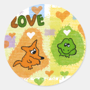 Adesivo O amor da raposa