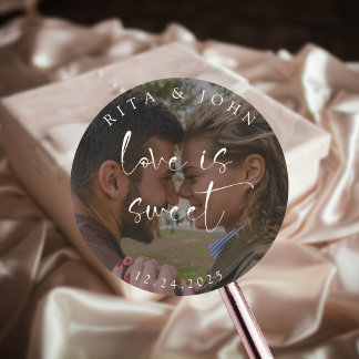 Adesivo O Amor de Casamento Fotográfico Moderno Minimalist