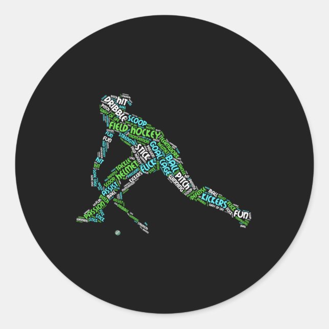 Adesivo O Amor Do Hockey De Campo (Frente)