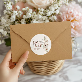 Adesivo O Amor do Jardim de Flores Selvagens Está Em Sangu