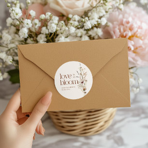 Adesivo O Amor do Jardim de Flores Selvagens Está Em Sangu