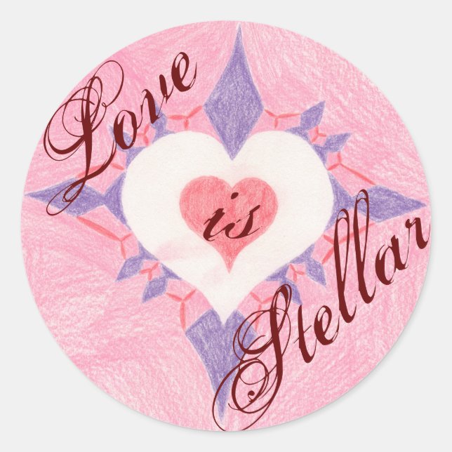 Adesivo O amor é. . . (Frente)