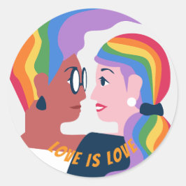 Adesivo O Amor é Amor Orgulho Dia dos Namorados