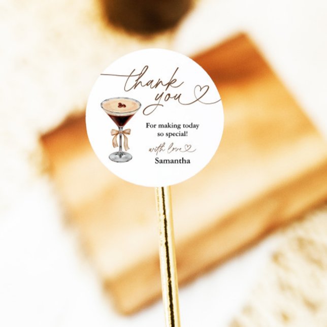 Adesivo O Amor É Criar Chá de panela Espresso Martini (Criador carregado)