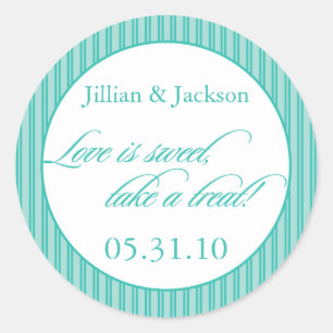 Adesivo O amor é doce em Aqua