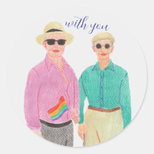 Adesivo O amor é o Dia de os namorados do Orgulho do Amor