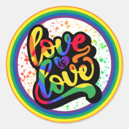 Adesivo O amor é o Love Pride Sticker, LGBTQ+ Sticker