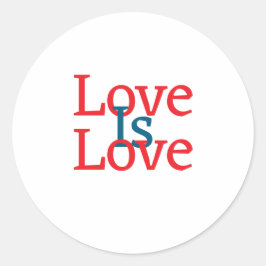 Adesivo O amor é o orgulho vermelho vermelho Junho Texto s