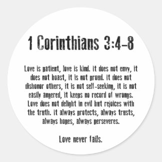 Adesivo O amor é paciente