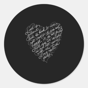 Adesivo O Amor é Paciente O Amor é Bondoso Inspiração Cris