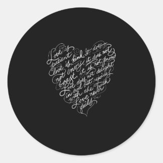 Adesivo O Amor é Paciente O Amor é Bondoso Inspiração Cris