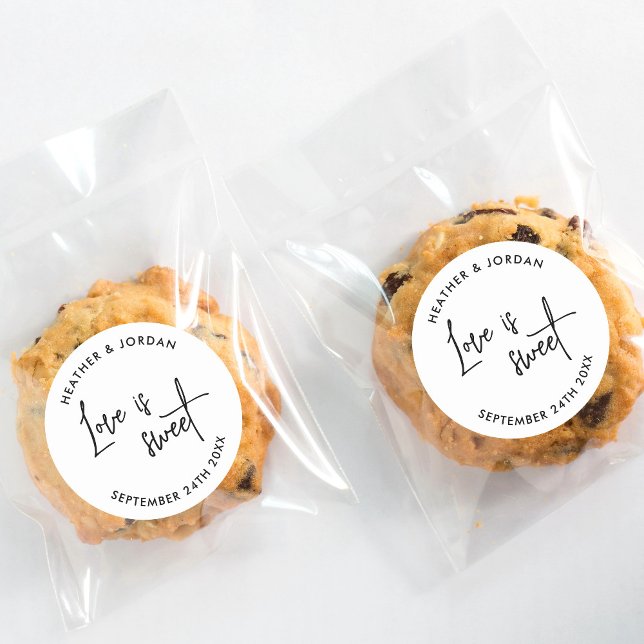 Adesivo O Amor É Um Amor Moderno De Casamento (Criador carregado)