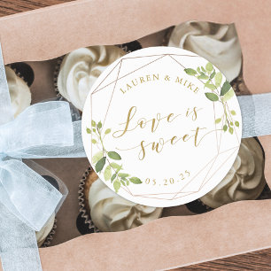 Adesivo O amor é um casamento doce