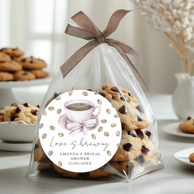 Adesivo O amor está criando Arco Chá de panela de café (Criador carregado)