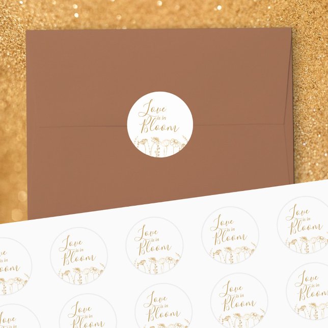 Adesivo O amor está em Bloom Dourado Wildflower Sketch (Love is in Bloom stickers in White & Gold, from my Wildflower Sketch collection
)