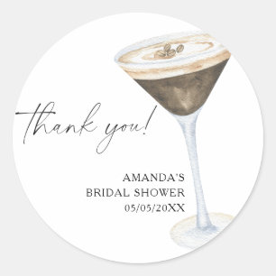 Adesivo O amor está fervendo Martini de espresso Obrigado