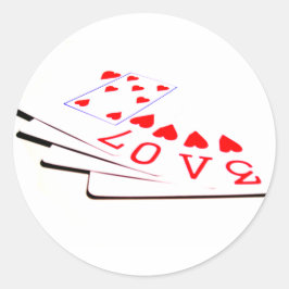 Adesivo O amor está nas cartas