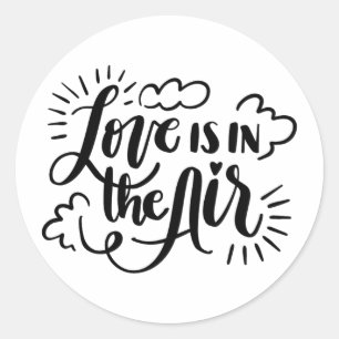 Adesivo O amor está no ar
