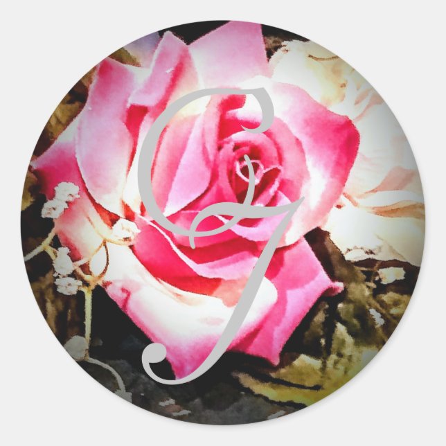 Adesivo O amor está no Bloom Rosa Wedker Sticker (Frente)