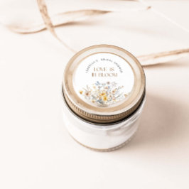 Adesivo O Amor Está No Chá de panela De Flor Selvagem De S