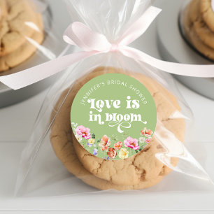 Adesivo O amor está no chá de panela de flor silvestre