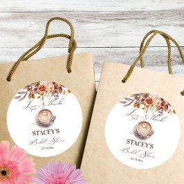 Adesivo O amor está preparando o café, lembrancinha para c