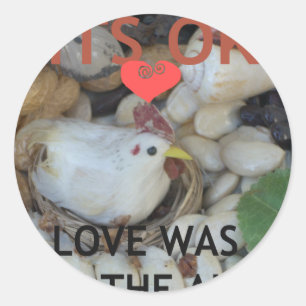 Adesivo O amor estava no ar
