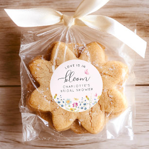 Adesivo O Amor Floral Rosa está no Bloom