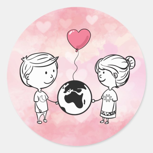 Adesivo O Amor Não Sabe Distance Sticker (Frente)