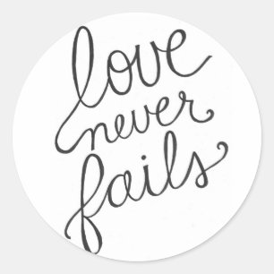 Adesivo o amor nunca falha