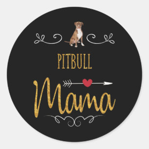Adesivo O amor Pitbull tanto à mamãe