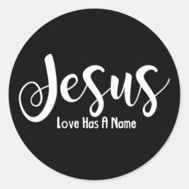 Adesivo O Amor Religioso de Jesus Tem um Nome