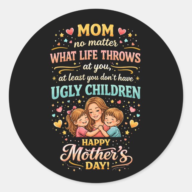 Adesivo O Amor Risonho da Mamãe (Frente)