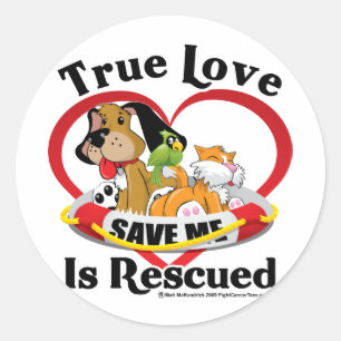 Adesivo O amor verdadeiro é salvado